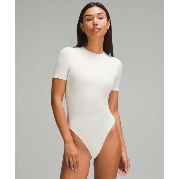 lululemon athletica Tops - Lululemon Wundermost Ultra-Soft Nulu Short-Sleeve Crew Bodysuit, Size M (NWT)